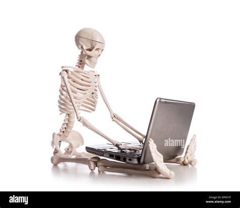 Skeleton Working On Laptop Hi Res Stock Photography And Images Alamy