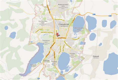 Chelyabinsk Map