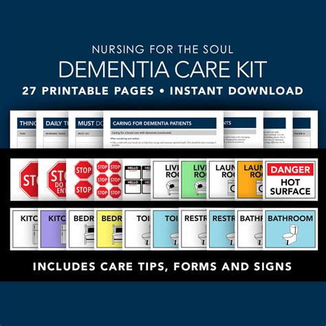 Dementia Care Kit Dementia Tips Dementia Signs Brain Etsy