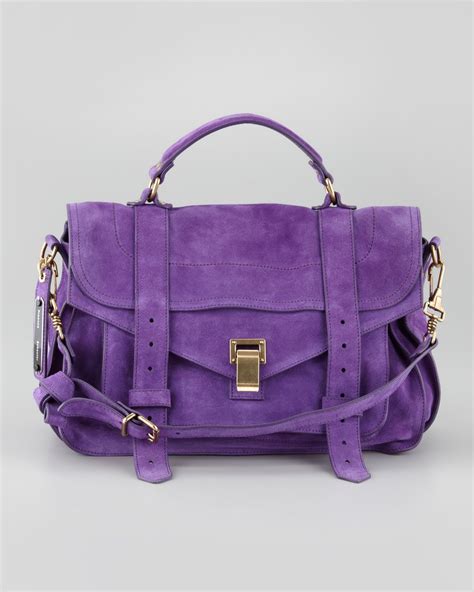 Pretty Purple Suede Medium Satchel Satchel Bags Purple Bags Bags
