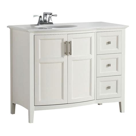 Find new 42 inch bathroom vanities for your home at. Simpli Home Winston Rounded Front 42 in. W Vanity in Soft ...