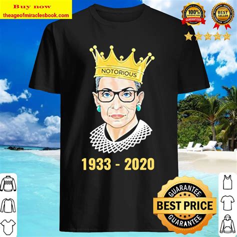 Rbg Rip Ruth Bader Ginsburg 1933 2020 Thank You For The Memories Shirt