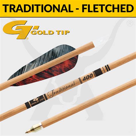 Gold tip arrows has the industry leading technology to make sure you have the best arrows available on the market. Gold Tip Traditional Fletched - Carbon Arrows