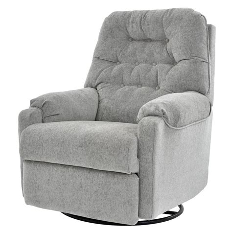 Swivel rocker recliner chair, nursery glider chair, nursery rocking chairs, manual reclining chair, grey. Sondra Gray Swivel Rocker Recliner | El Dorado Furniture