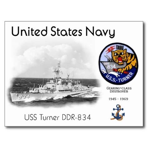 Uss Turner Ddr 834 Destroyer Navy Coast Guard United States Navy Naval
