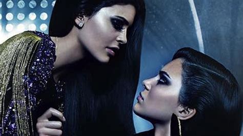 Kendall Kylie Jenner Almost Kiss In Seductive Campaign For Balmain