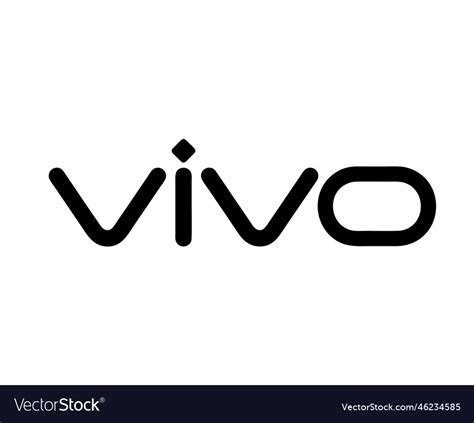 Vivo Brand Logo Phone Symbol Name Black Design Vector Image