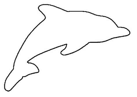 11 Animal Tracing Templates Images Dolphin Stencil Templates Animal