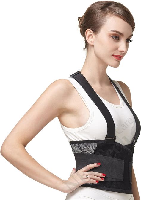 Neotech Care Back Brace With Suspendersshoulder Straps Light And Breathable Lumbar Support