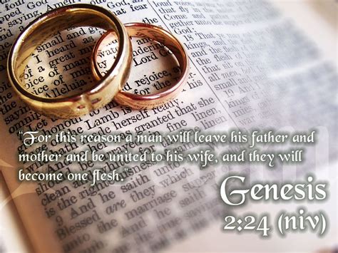 「genesis 224 King James Version Kjv Therefore Shall A Man Leave His Father And His Mother
