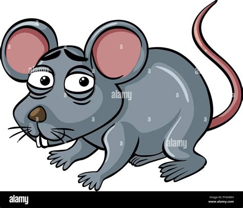 Mouse With Sad Face Illustration Stock Vector Image And Art Alamy