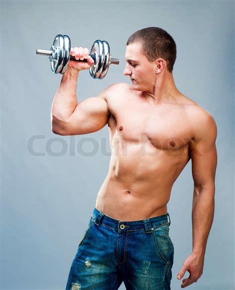 Muscular Man Stock Image Colourbox