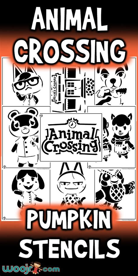 Animal Crossing Pumpkin Carving Stencils Woo Jr Kids