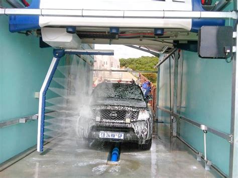 Stainless steel touchless car wash machine 8000*3686*3400mm 24.5kw with drying system touchless car wash machine feature: South Africa Sixbar Trading | Leisuwash 360 Automatic car ...
