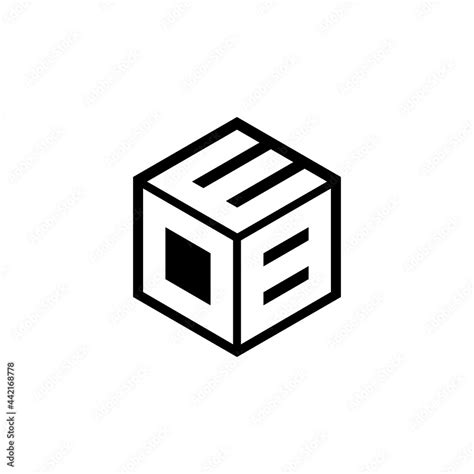 Dbe Letter Logo Design With White Background In Illustrator Vector