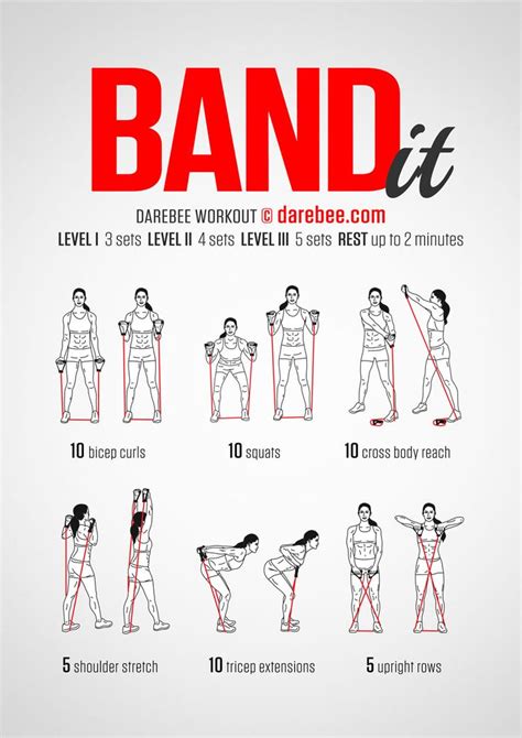 Band It Workout Band Workout Resistance Band Workout Toning Workouts