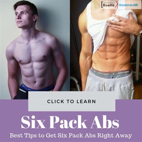 Best Effective Tips To Get Six Pack Abs Right Away