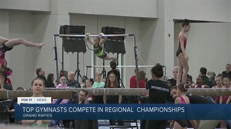 Top Gymnasts Compete In Regional Championships Youtube