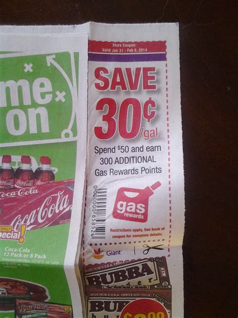 Another Giant Coupon For 30 Cents Off Gas Loudoun County Limbo