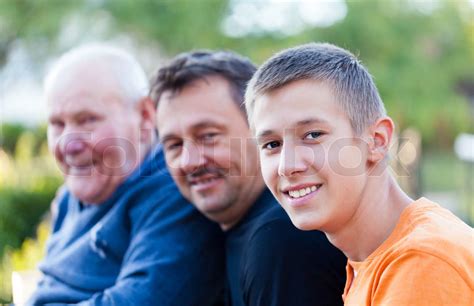 Male Generations Stock Image Colourbox