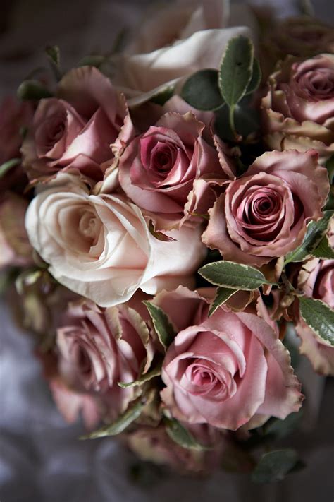 Wedding Bouquet With Dusky Pink Roses Wedding Bouquets Bride Wedding