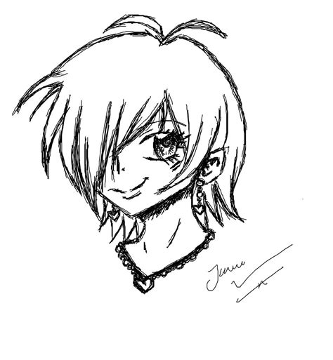 Anime Girl Sketch By Dracojane7 On Deviantart