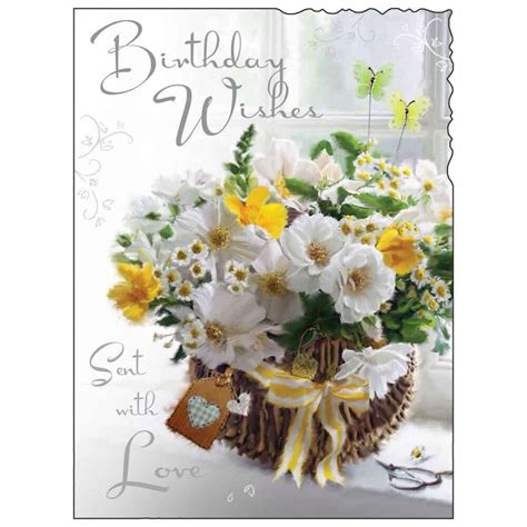 Happy birthday wishes, messages, and quotes to wish someone special a brilliant birthday and let them know you're thinking of them! Birthday Card Female ~ Lady Happy Birthday Flowers ~ Luxury Modern Card | eBay