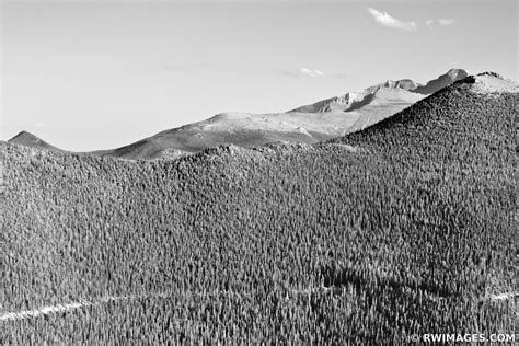 Framed Photo Print Of Rocky Mountain National Park Colorado Black And
