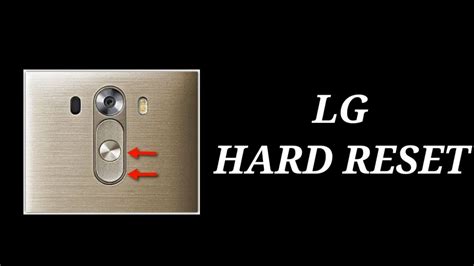 How To Hard Reset Lg G2 G3 G4 Youtube
