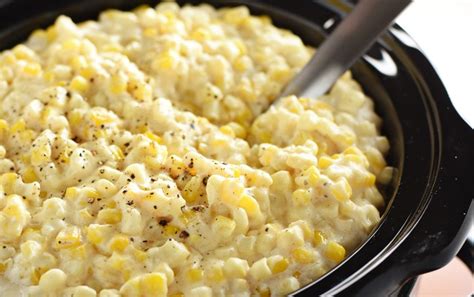 Cheesy Slow Cooked Corn Sweet And Savory Recipes