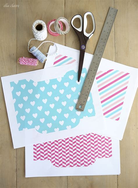 Free Printable Valentine Envelopes And Tags Ella Claire