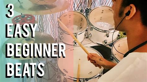 3 Easy Beginner Drum Beats Drum Lesson Fernsdrummer Youtube