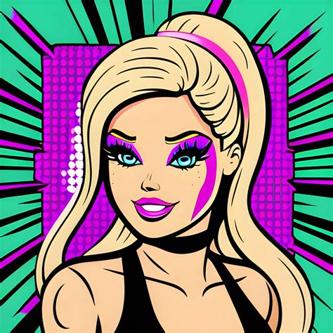 Barbie Pop Art Vector Arthubai