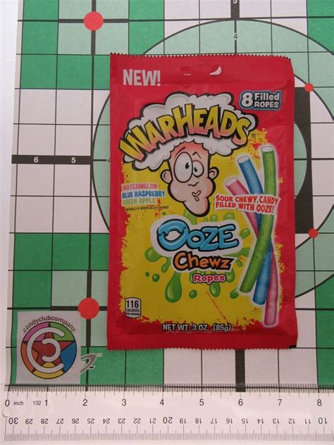 Warheads ~ Ooze Chewz Ropes ~ Extreme Sour Hard Candy ~ Lot Of 2 Ebay