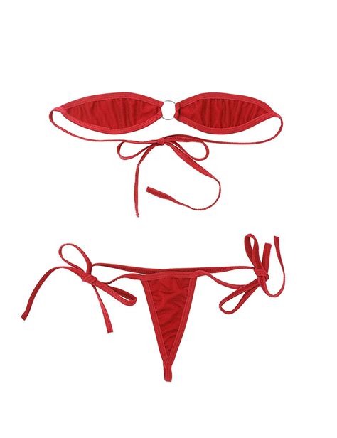 Buy FINE ST Women S Poly Lycra Women S Micro Bikini Set Exotic Lingeire