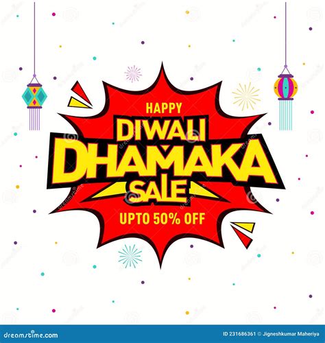 Diwali Dhamaka Festival Sale Offer Stock Vector Illustration Of