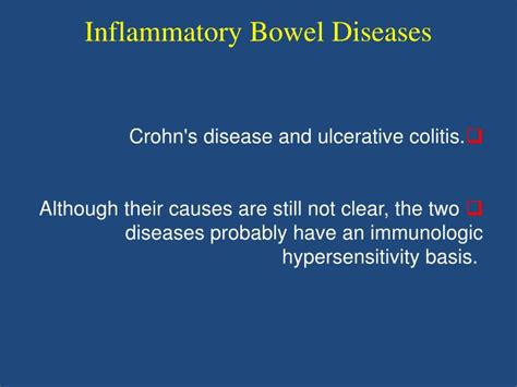 Ppt Inflammatory Bowel Diseases Powerpoint Presentation Free