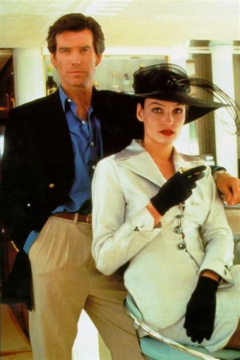 Pierce Brosnan And Famke Janssen Goldeneye 1995 James Bond Girls