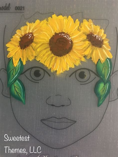 Sunflower 🌻 Face Painting Face Painting Flower Painting Face