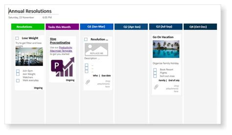 Onenote Kanban Visualize Your Tasks And Projects Onenote Template