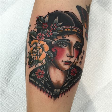 Lady Face By Pj Anderson Gold Club Electric In Nashville Tn Rtattoos