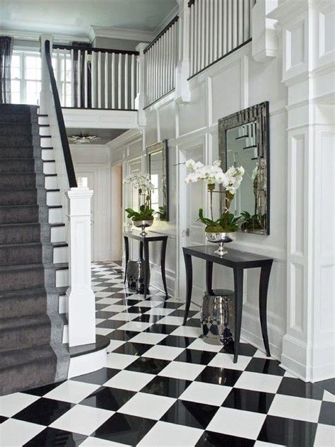 Black And White Flooring Always Makes A Dramatic Statement White