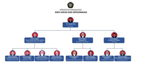 Struktur Organisasi Biro Umum Dan Kepegawaian