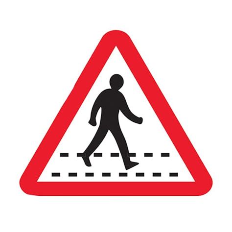 Pedestrians Crossing Traffic And Parking Signs Reflective Traffic