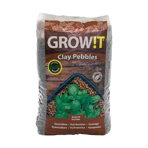 Growt Clay Pebbles 4mm 16mm 25 Liters Clay Pebbles And Growstones Hydroponic Grow Media Hydroponics