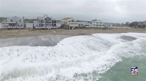 Drone Video Of Coastal Erosion Scituate Youtube