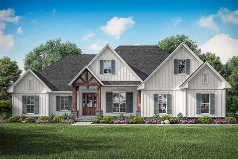 Madison farmhouse is a 4 bedroom farmhouse floor plan with the master bedroom on the main level. Modern-farmhouse House Plan - 3 Bedrooms, 2 Bath, 2358 Sq ...