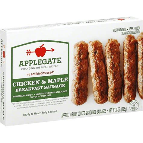 Applegate Sausage Breakfast Chicken Maple Frozen Foods Donelan