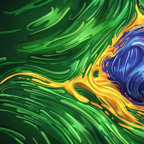 Detalhes de todas as bandeiras que o brasil já teve desde a chegada dos portugueses até o modelo atual. Bandeira do Brasil numa surrealista ilustração gráfica em ...
