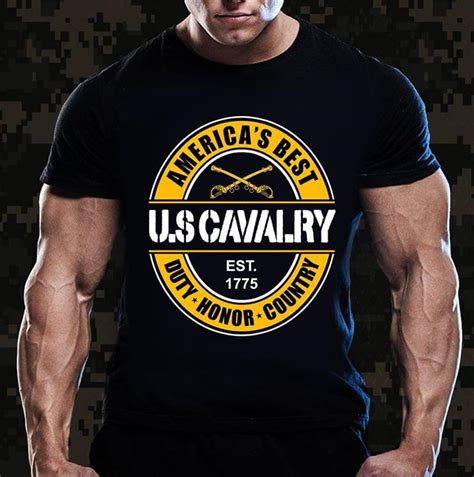 Americas Best Us Cavalry Est 1775 Duty Honor Country Shirt Teepython